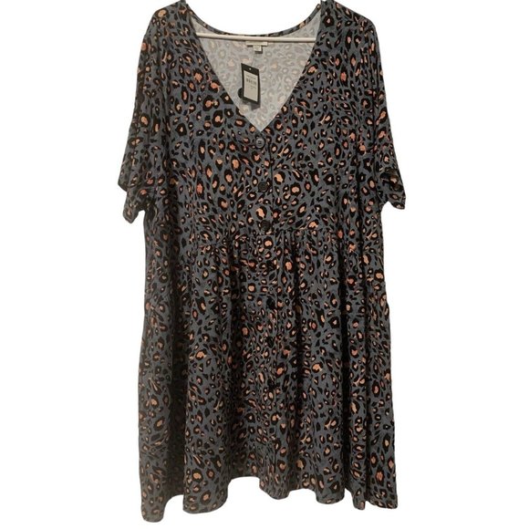 Avenue Plus Size Animal Leopard Print Tunic Size 20 NWT - Picture 1 of 4